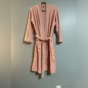 MELSIMO by TowelSelections pink towel bathrobe robe medium large